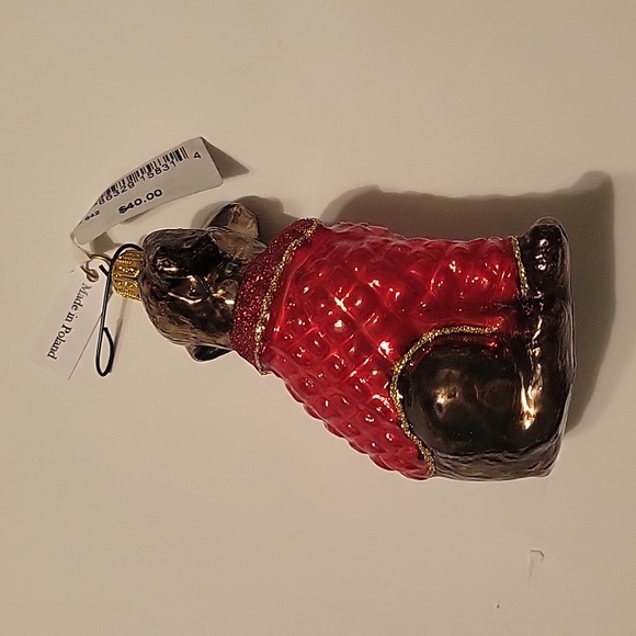 Bloomingdale's Quilted Jacket Glass Labrador Ornament - 100% Exclusive - Picture 3 of 4